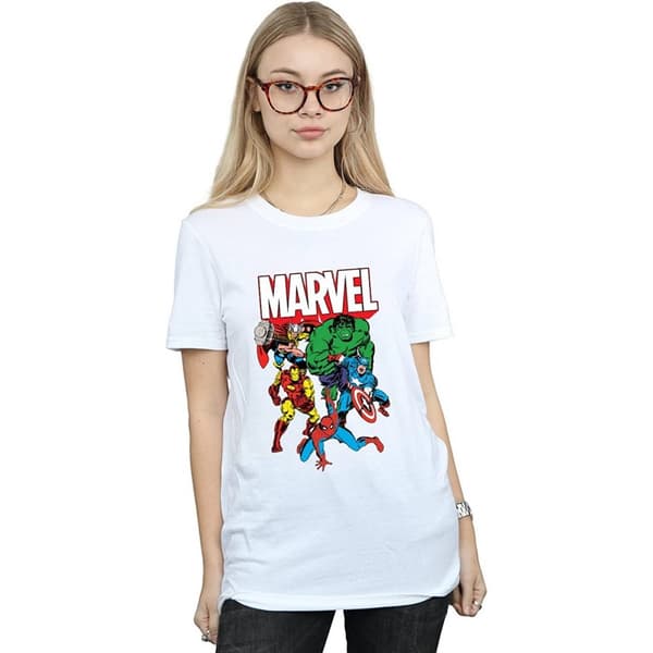 Marvel Pojkvänströja i bomull från Hero Group - dam/dam