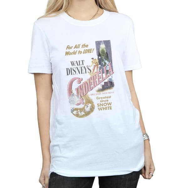 Cinderella Womens/Ladies Poster Cotton Boyfriend T-Shirt