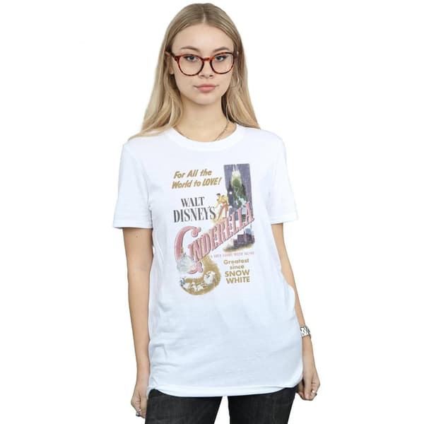 Cinderella Womens/Ladies Poster Cotton Boyfriend T-Shirt