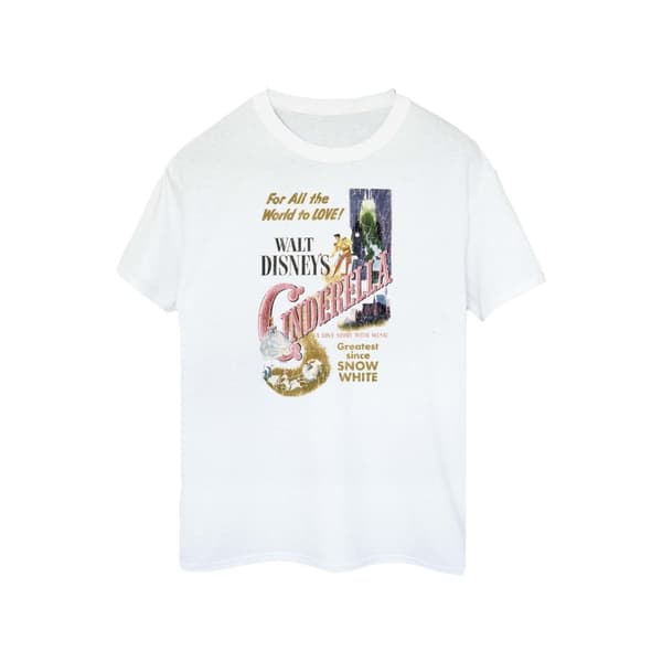 Cinderella Womens/Ladies Poster Cotton Boyfriend T-Shirt
