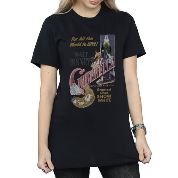 Cinderella Womens/Ladies Poster Cotton Boyfriend T-Shirt