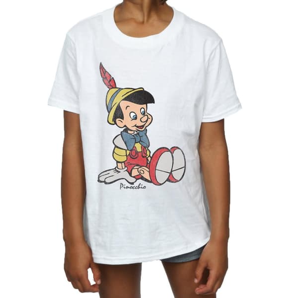 Pinocchio Girls Classic Cotton T-Shirt