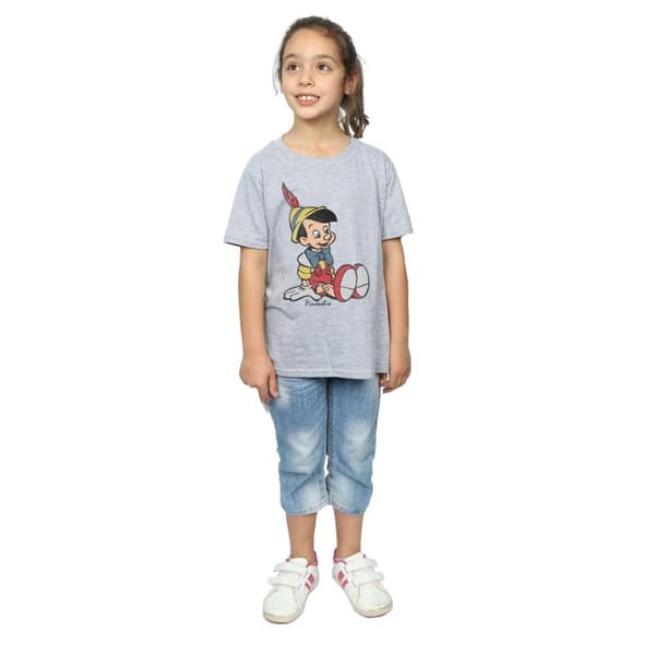 Pinocchio Girls Classic Cotton T-Shirt