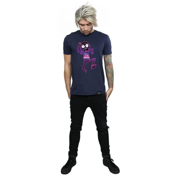 Rick And Morty Multiverse Run bomulls-T-shirt för herrar