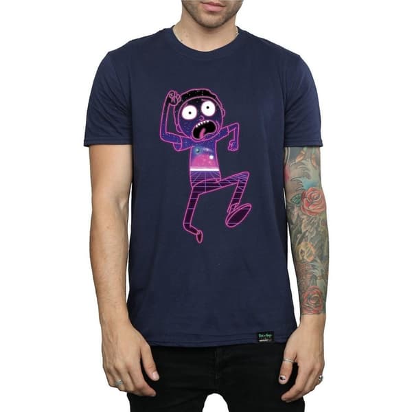 Rick And Morty Multiverse Run bomulls-T-shirt för herrar