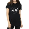 Miniatyrbillede 1 af 5: NASA Womens/Ladies Insignia Monochrome Cotton Boyfriend T-Shirt