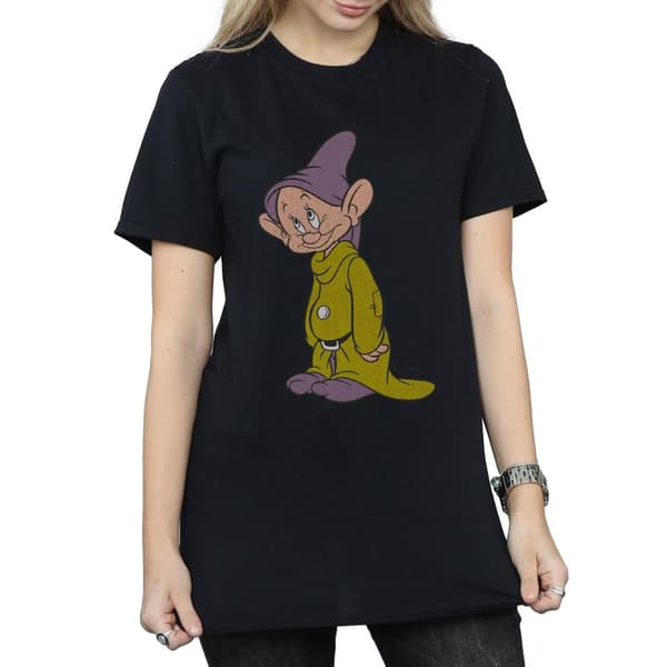 Snow White And The Seven Dwarfs Womens/Ladies Dopey Cotton Boyfriend T-Shirt