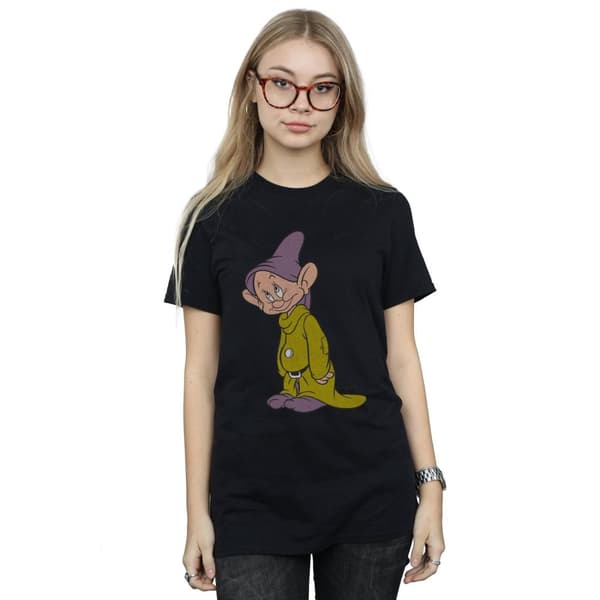 Snow White And The Seven Dwarfs Womens/Ladies Dopey Cotton Boyfriend T-Shirt