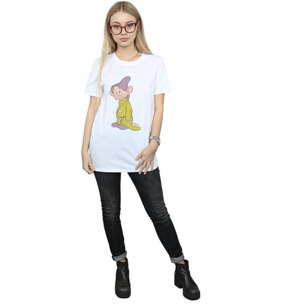 Snow White And The Seven Dwarfs Womens/Ladies Dopey Cotton Boyfriend T-Shirt