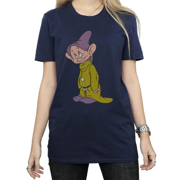 Snow White And The Seven Dwarfs Womens/Ladies Dopey Cotton Boyfriend T-Shirt