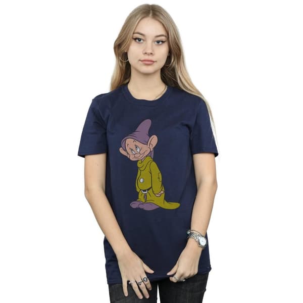 Snow White And The Seven Dwarfs Womens/Ladies Dopey Cotton Boyfriend T-Shirt