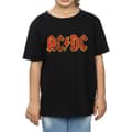Miniatyrbild 3 av 5: AC/DC T-shirt i bomull med distressed logotyp för flickor