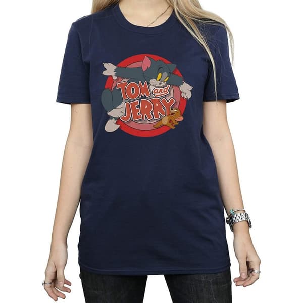 Tom and Jerry Dam/Tjej Catch T-shirt i bomull
