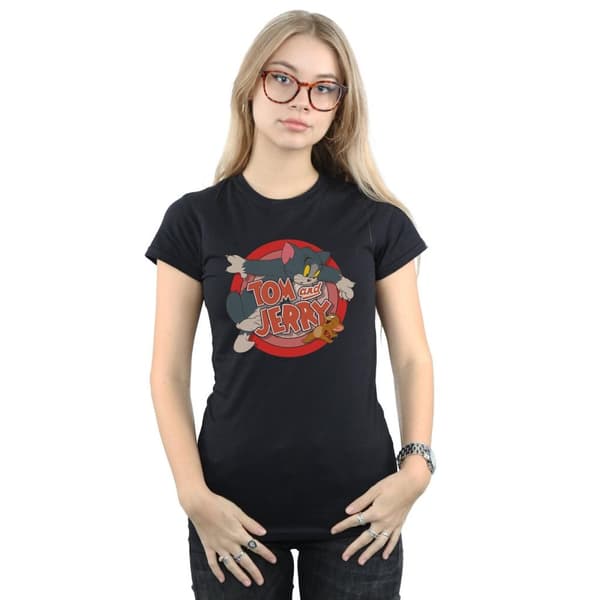 Tom and Jerry Dam/Tjej Catch T-shirt i bomull