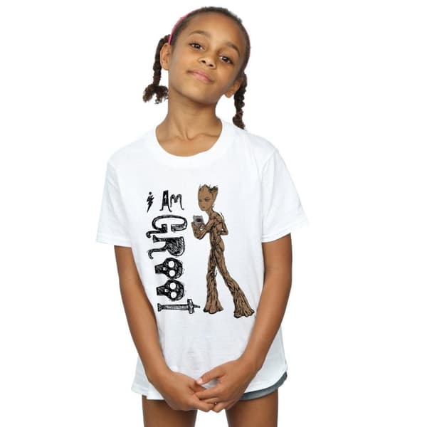 Avengers Infinity War T-shirt i bomull "I Am Teenage Groot" för flickor