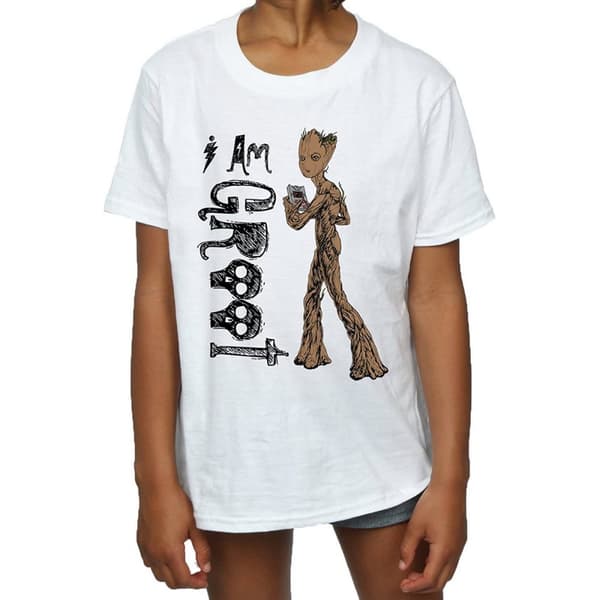 Avengers Infinity War T-shirt i bomull "I Am Teenage Groot" för flickor