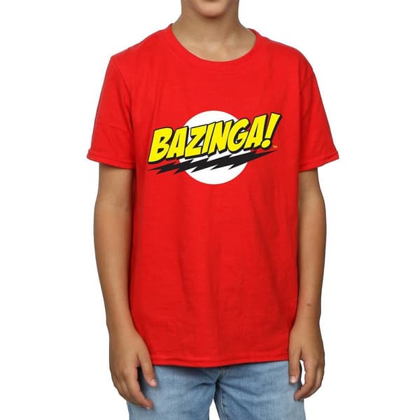 The Big Bang Theory Bazinga T-shirt i bomull för pojkar