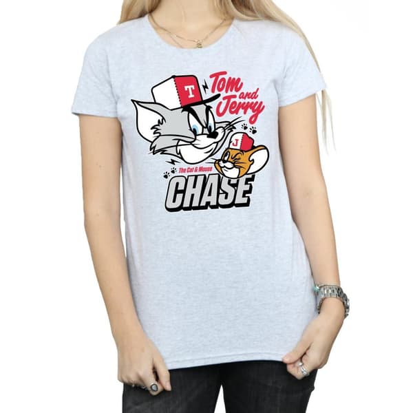 Tom and Jerry Womens/Ladies Cat & Mouse Chase T-Shirt