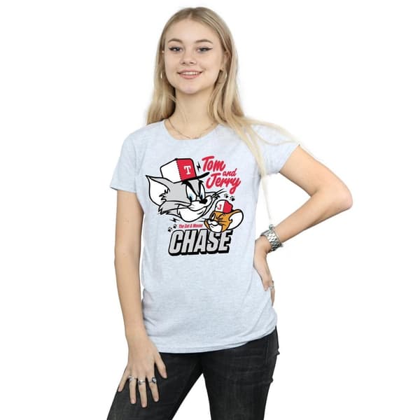 Tom and Jerry Womens/Ladies Cat & Mouse Chase T-Shirt