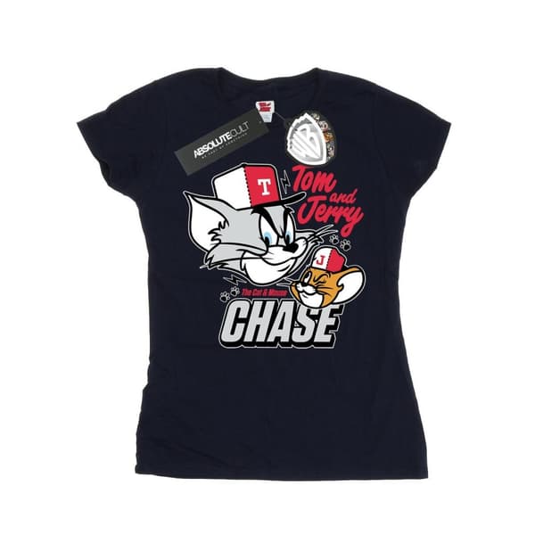 Tom and Jerry Womens/Ladies Cat & Mouse Chase T-Shirt