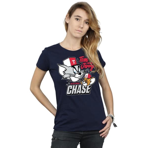 Tom and Jerry Womens/Ladies Cat & Mouse Chase T-Shirt