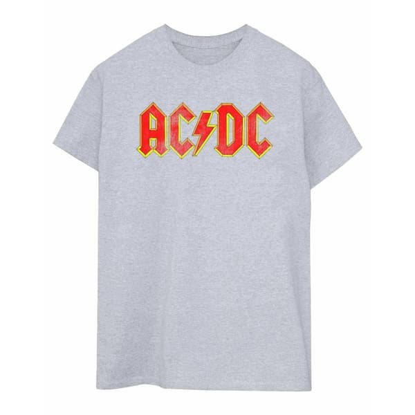AC/DC T-shirt med nödställd logotyp för män | CDON