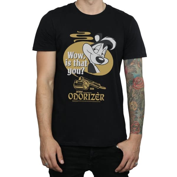 Looney Tunes Mens Odorizer Pepe Le Pew Cotton T-Shirt