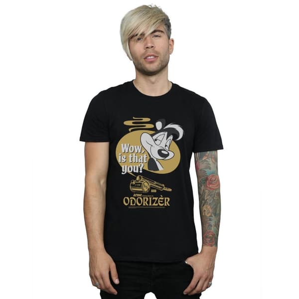 Looney Tunes Mens Odorizer Pepe Le Pew Cotton T-Shirt