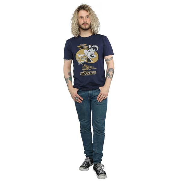 Looney Tunes Mens Odorizer Pepe Le Pew Cotton T-Shirt