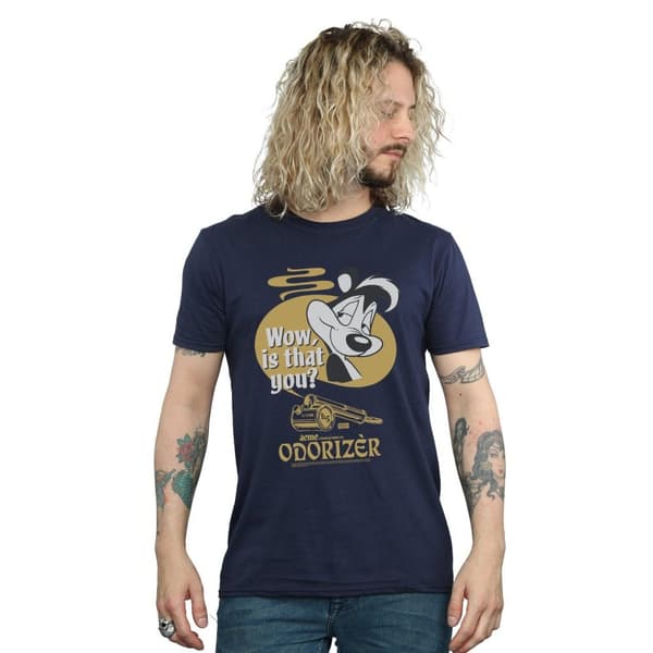 Looney Tunes Mens Odorizer Pepe Le Pew Cotton T-Shirt