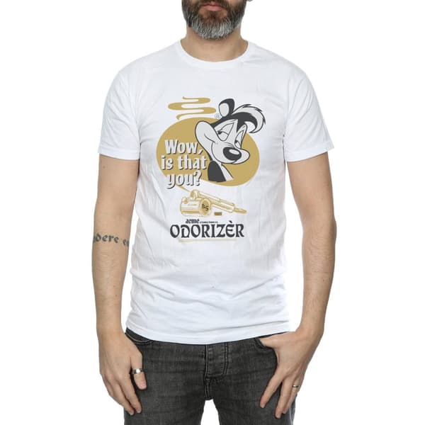Looney Tunes Mens Odorizer Pepe Le Pew Cotton T-Shirt