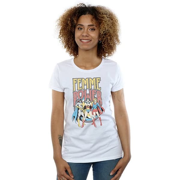 DC Super Hero Girls Womens/Ladies Femme Power Cotton T-Shirt