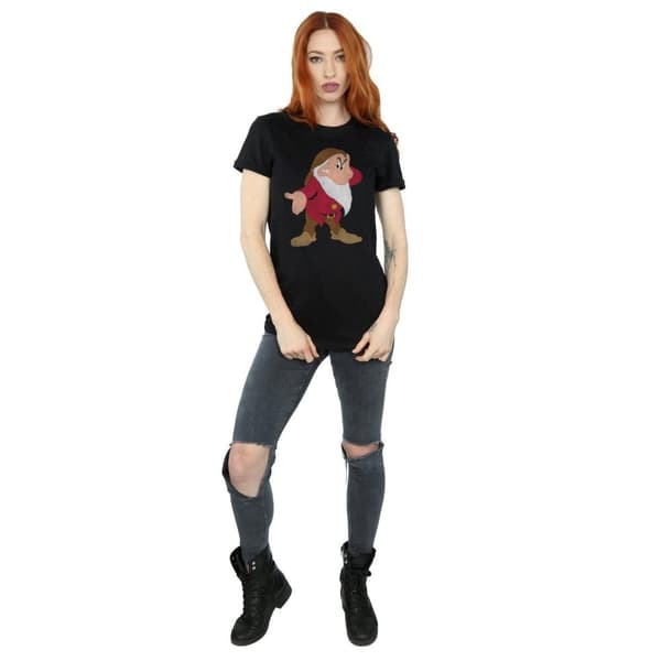 Snow White And The Seven Dwarfs Dam/Tjej Grumpy Boyfriend T-shirt i bomull