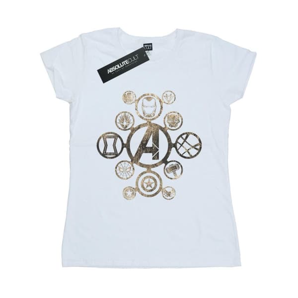 Avengers Infinity War Womens/Ladies Icons Cotton T-Shirt White M