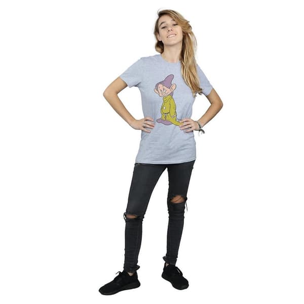 Snow White And The Seven Dwarfs Womens/Ladies Classic Dopey Boyfriend T-Shirt