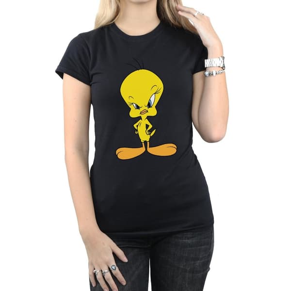 Looney Tunes Angry Tweety - bomulls-T-shirt för damer/kvinnor