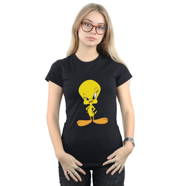 Looney Tunes Angry Tweety - bomulls-T-shirt för damer/kvinnor