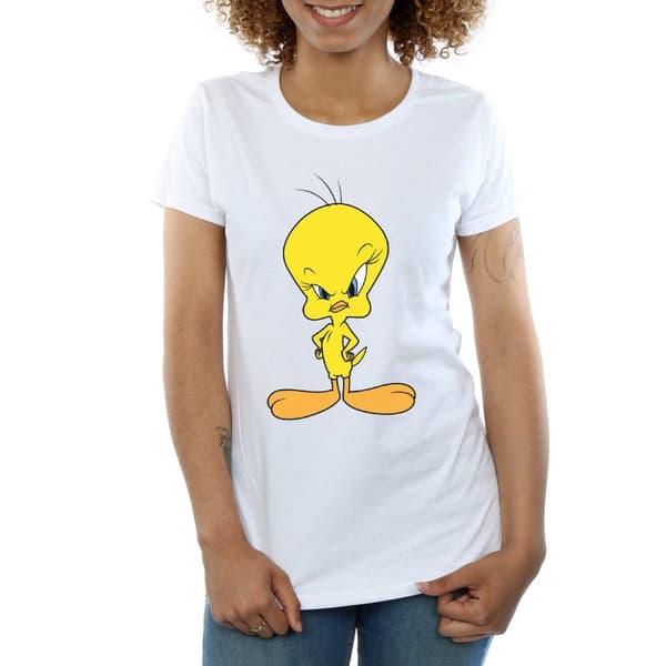 Looney Tunes Angry Tweety - bomulls-T-shirt för damer/kvinnor