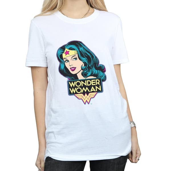 Wonder Woman Womens/Ladies Head Cotton T-Shirt