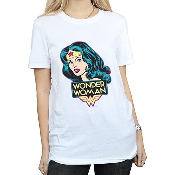 Wonder Woman Womens/Ladies Head Cotton T-Shirt