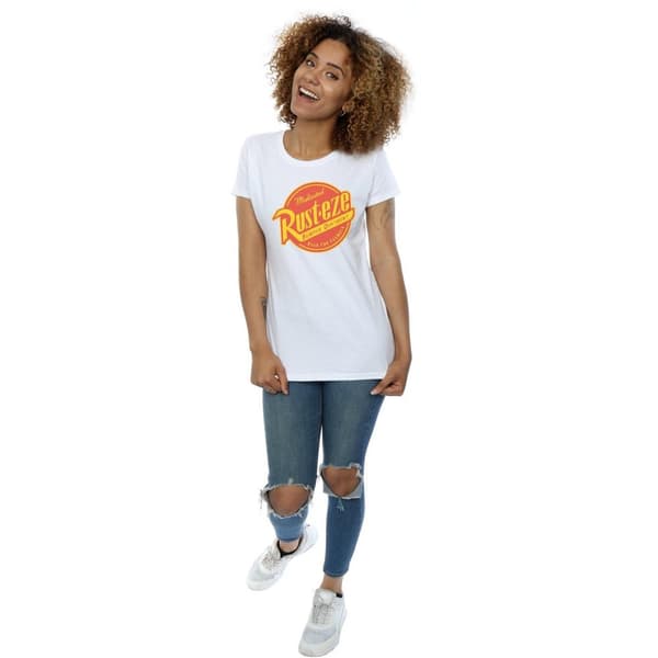 Cars Dam/Tjej - Rust-Eze T-shirt i bomull med logotyp