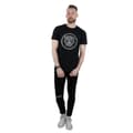 Miniatyrbild 4 av 5: Black Panther T-shirt i bomull med nödställd logotyp för män