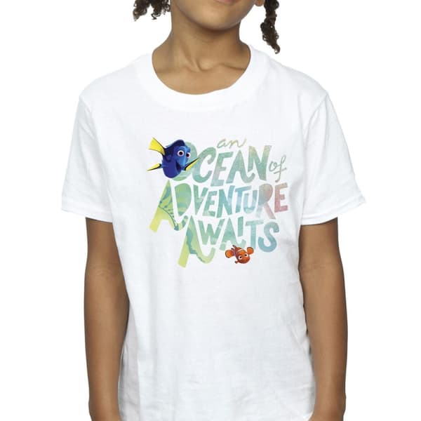 Finding Dory T-shirt i bomull med havsäventyr för flickor