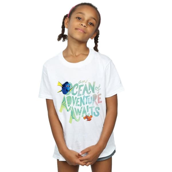Finding Dory T-shirt i bomull med havsäventyr för flickor