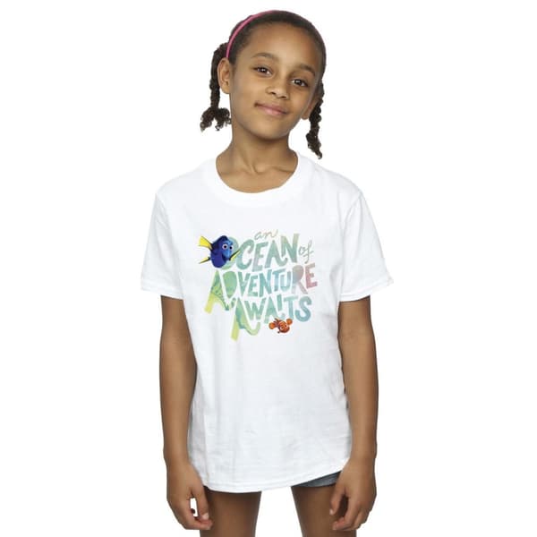 Finding Dory T-shirt i bomull med havsäventyr för flickor