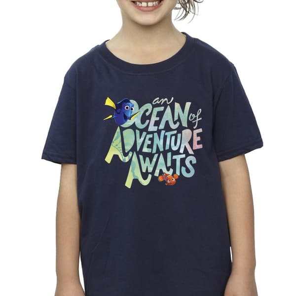 Finding Dory T-shirt i bomull med havsäventyr för flickor