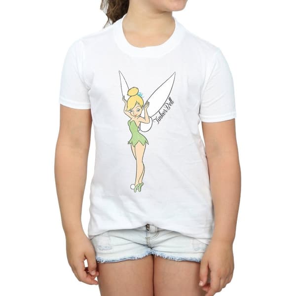 Tinkerbell Klassisk bomulls-T-shirt för flickor