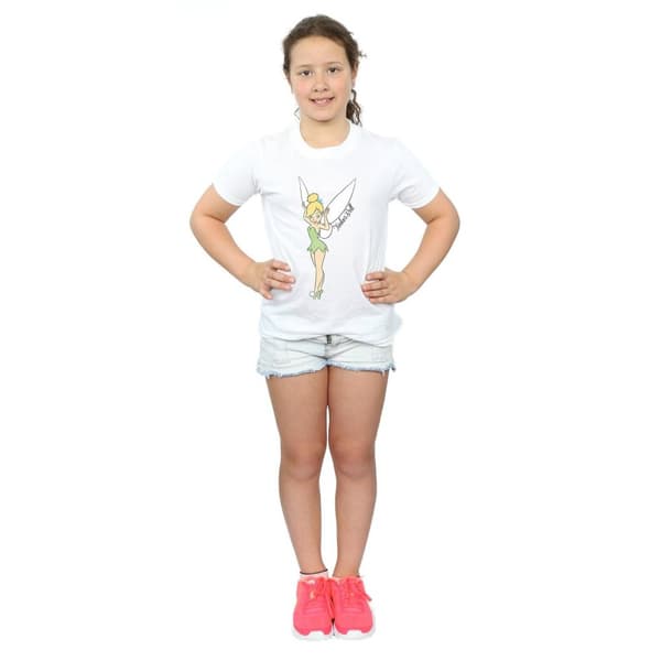Tinkerbell Klassisk bomulls-T-shirt för flickor
