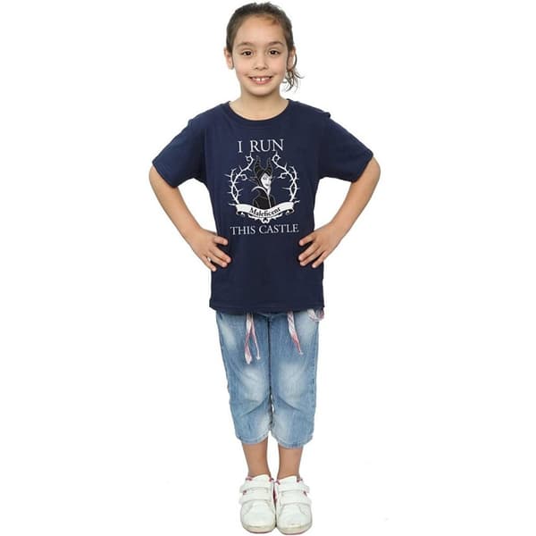 Maleficent Girls I Run This Castle Cotton T-Shirt