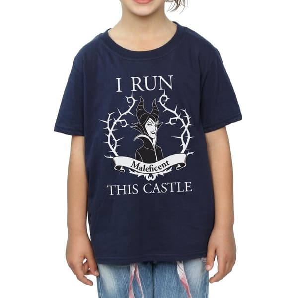 Maleficent Girls I Run This Castle Cotton T-Shirt